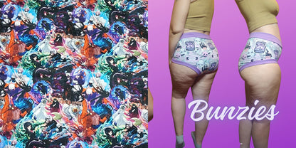 Anime Horror Ghoul | Bunzies Underwear | Choose Briefs, Booty, or Super Booty