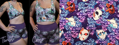 9 PRINTS! 2-in-1 Crop Top | 420, Horror,  Dragon, Humor, Body positivity