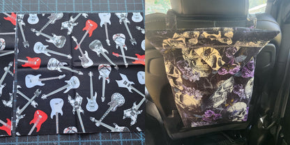 Guitars, Musical Instrument | Mess-Proof Trash Tamer | Snap Closed trash can for your car