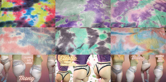 Tie Dye x6 Prints | Thondlewear, Thongs for every body | Elastic/Knit Bands