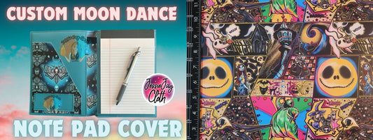 NBC Block Collage, Ghost pup | Moondance Note Pad Holder | Comes in 3 Sizes |