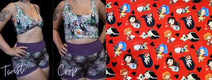 Custom 2-in-1 Crop Top | Valentine Kawaii, Favorites