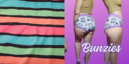 Swim Lines Tie Dye | Bunzies Underwear | Choose Briefs, Booty, or Super Booty