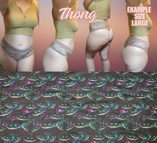 Cheshire Cat Eyes | Thondlewear, Thongs for every body | Elastic or Knit Bands
