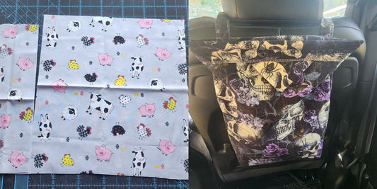 Farm Animals, Chicken, Pig, etc. | Mess-Proof Trash Tamer | Snap Closed trash can for your car