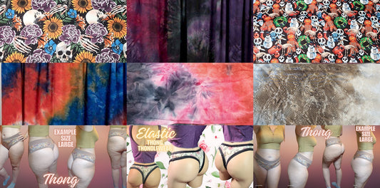 Skull, NBC, XMAS, Snake, Tie Dye x6 Prints | Thondlewear, Thongs for every body | Elastic/Knit Bands