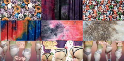 Skull, NBC, XMAS, Snake, Tie Dye x6 Prints | Thondlewear, Thongs for every body | Elastic/Knit Bands