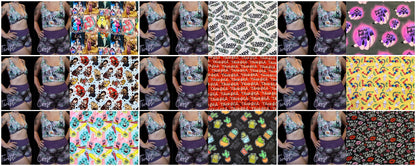 10 PRINTS! Custom 2-in-1 Crop Top | Chik, Zombie, Witchy, Humor, Sarcastic