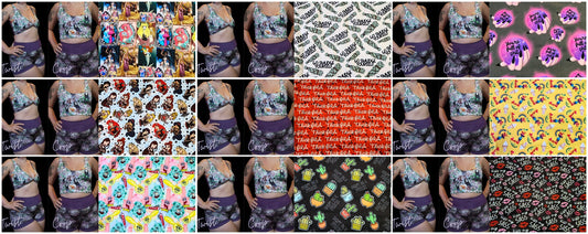 10 PRINTS! Custom 2-in-1 Crop Top | Chik, Zombie, Witchy, Humor, Sarcastic