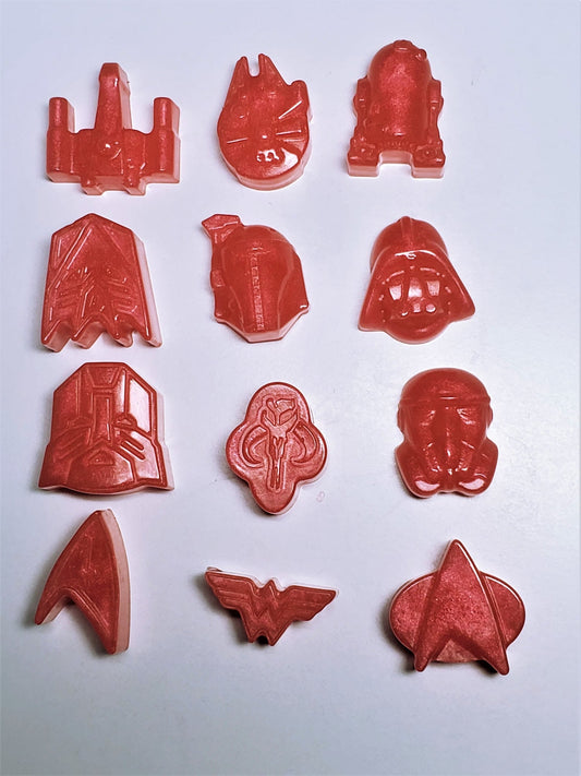 Mini Space Theme Soap  | Single Use Soaps | Travel Soap | Soaps for Camping | Cloth Wipe Bits