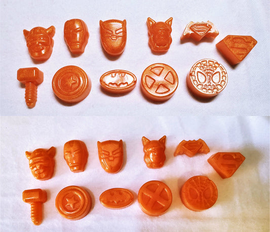 Mini Super Hero Warrior Soap  | Single Use Soaps | Travel Soap | Soaps for Camping | Cloth Wipe Bits