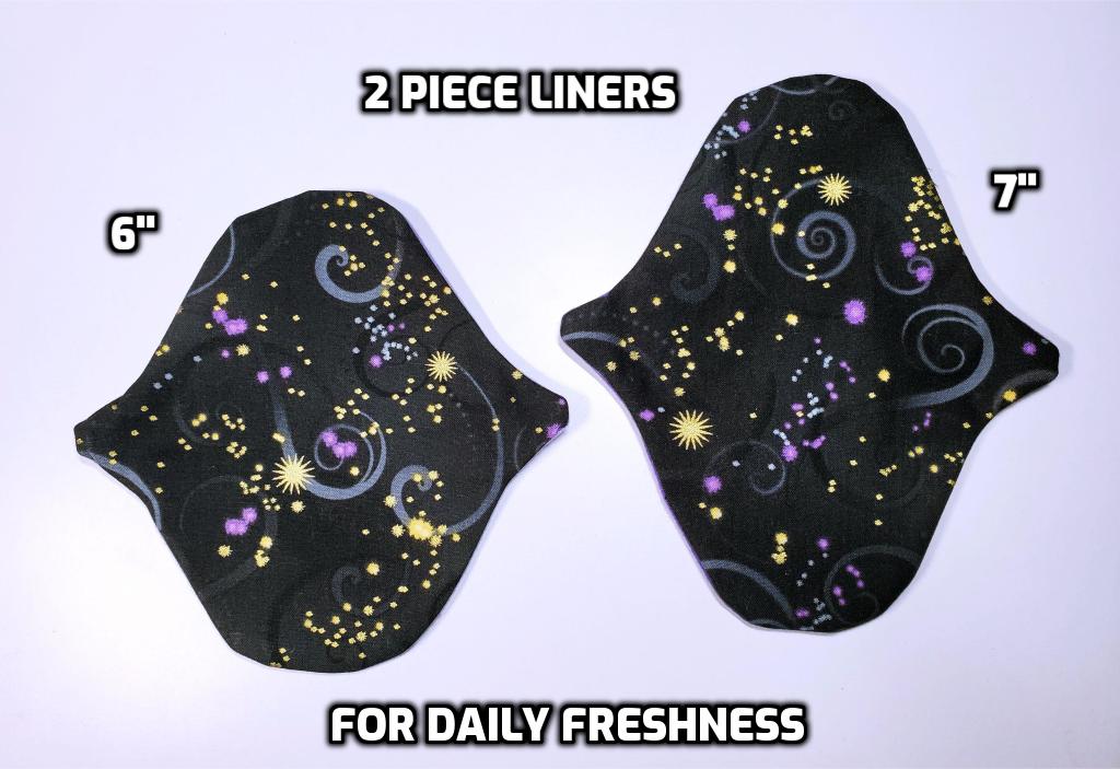 Template C | Budget Friendly Cloth Pads | 2.5" Snapped Width | 6/7/8/9/ inches | Great starter set for Teen/Tween