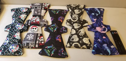 Custom Cloth Panty Liners | Straight Template J Shape | 5 to 16 inches | 2.5" Snapped