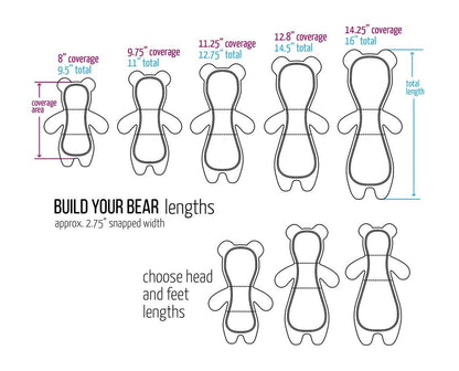 Custom Goldilocks Bear Pad |  8/9.75/11.25/12.8/14.25 |  2.75" Snapped Width