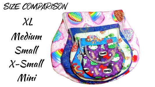 Custom Wet Bag Clutch  | Choose your print & Size | PUL Lining |