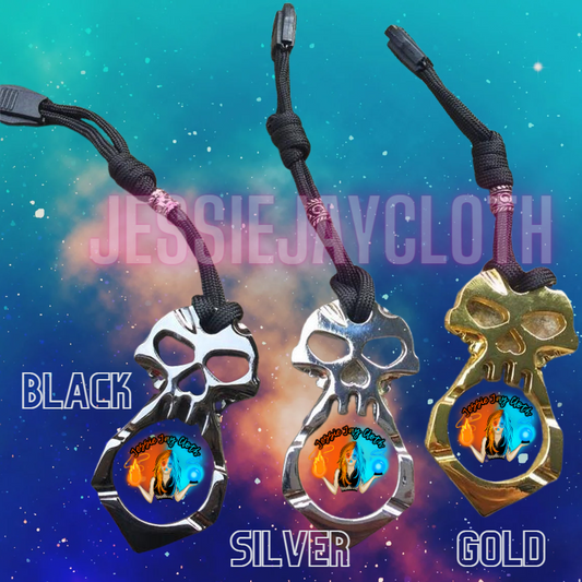 Skull Self Defense Keychain & Window breaker | 3 Colors Options | Gold, Silver, Black | Add on