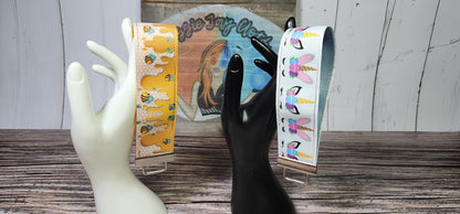1.5 inch Wide Wristlet Key Fobs | Ribbon & Nylon | Choose your number