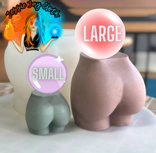 Custom Bubble Butt Soap | Choose Jelly or Regular soap | 2 Sizes Booty | Optional heart add on