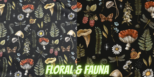 Floral & Fauna Custom PUL Lined Pad Wrapper |  Wet bag |  | Multi Use bag | 4 sizes to choose from