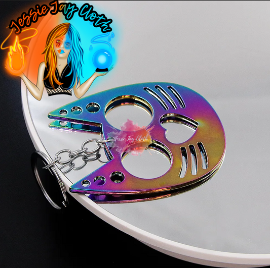 Holographic Rainbow Kitty Cat | Safety Keychain | Window Breaker