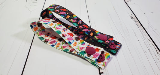 White & Black Popsicle | Cloth Pad Drying Strap | Watermelon | Red, White, Blue