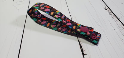 White & Black Popsicle | Cloth Pad Drying Strap | Watermelon | Red, White, Blue