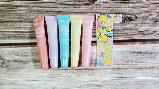 Lip Balm Holder | Main Squeeze Lemonade | Can hold gloss/balm/sugar scrub up to 5.5" |