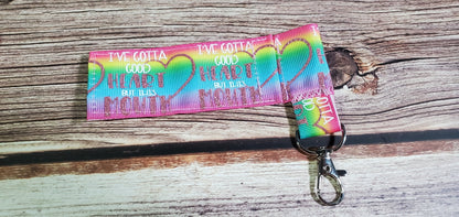 Lip Balm Holder | I've gotta a good heart but this mouth | Can hold gloss/balm/sugar scrub up to 5.5" |