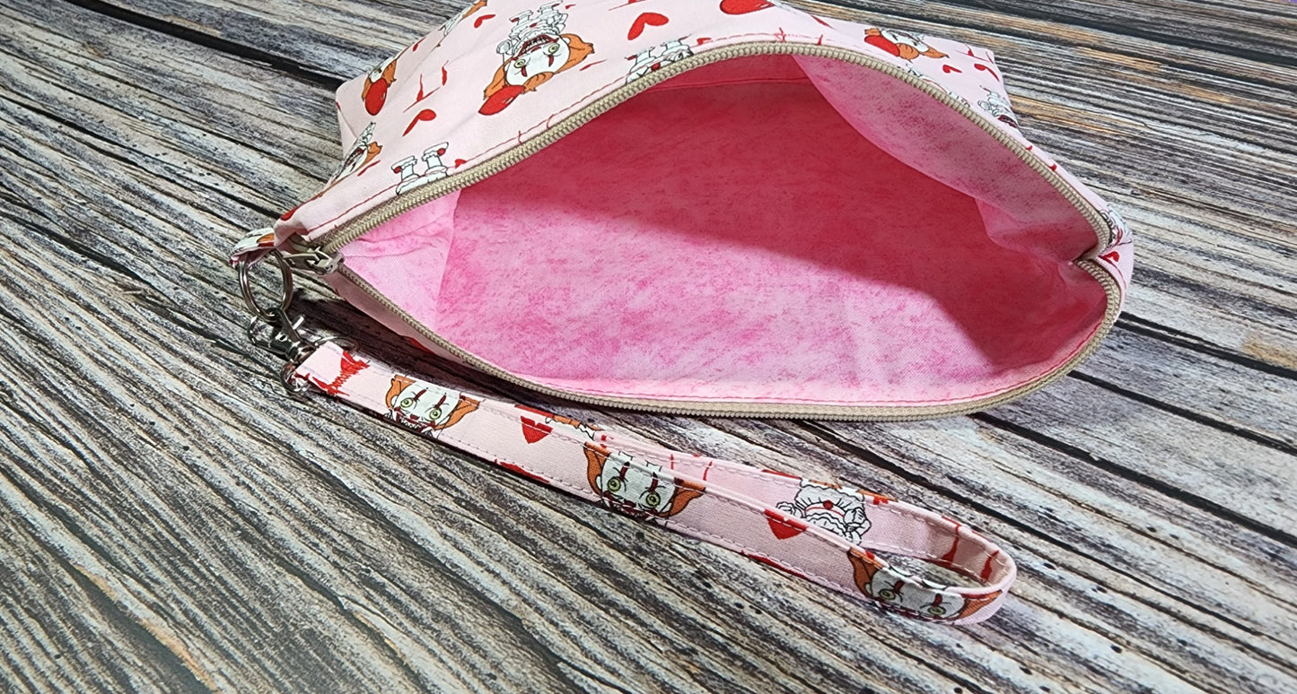 Clutch Pouch Wristlet | Horror Clown Or Sweet Treats |