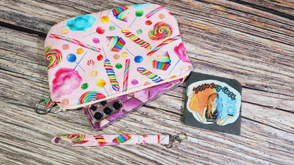 Clutch Pouch Wristlet | Horror Clown Or Sweet Treats |