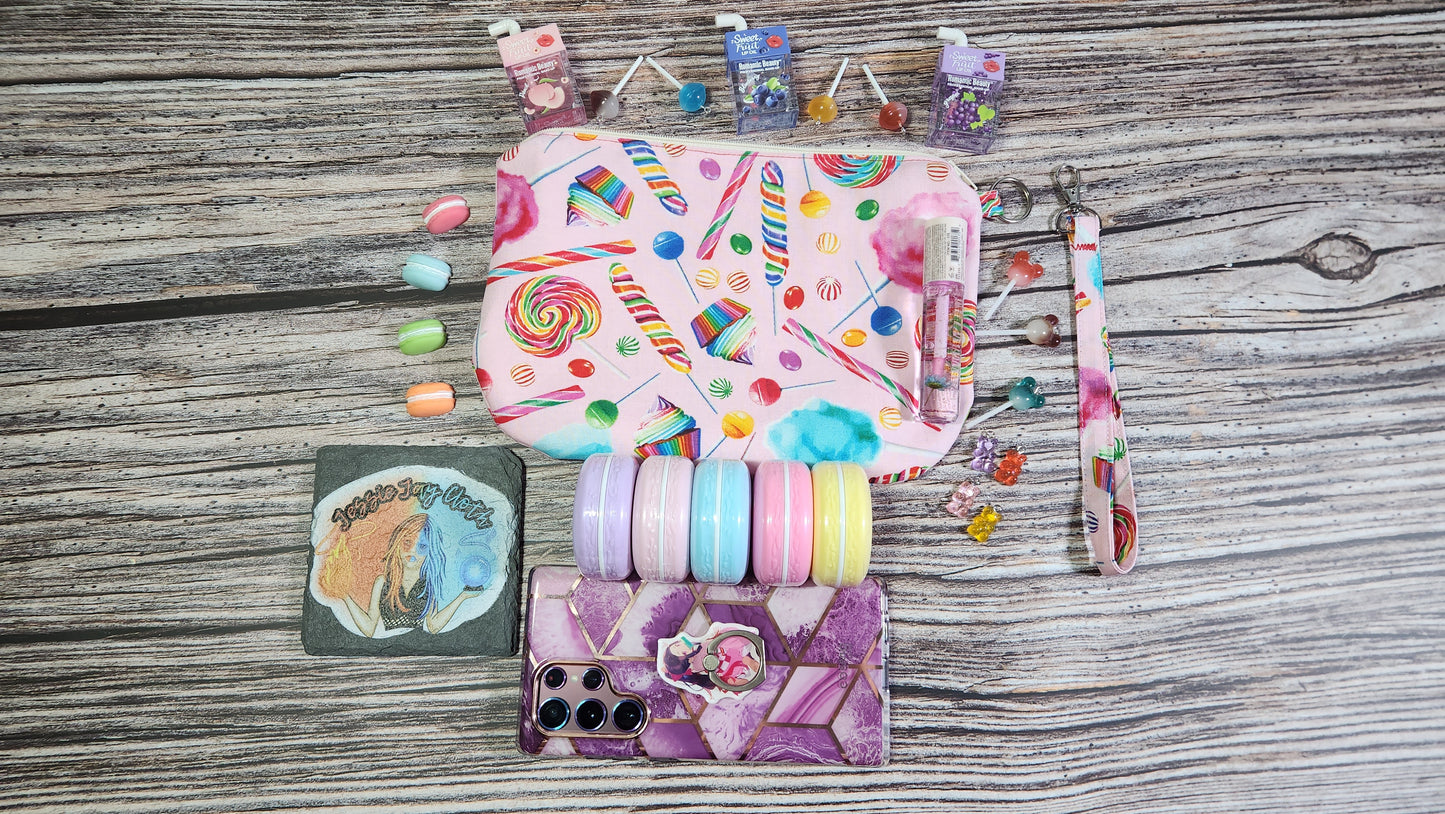 Clutch Pouch Wristlet | Horror Clown Or Sweet Treats |