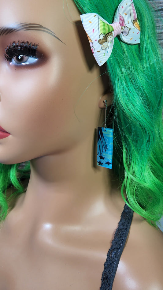 Small Anime Inspired Earrings  | Drop Dangle Stud | Boar Boy Demon
