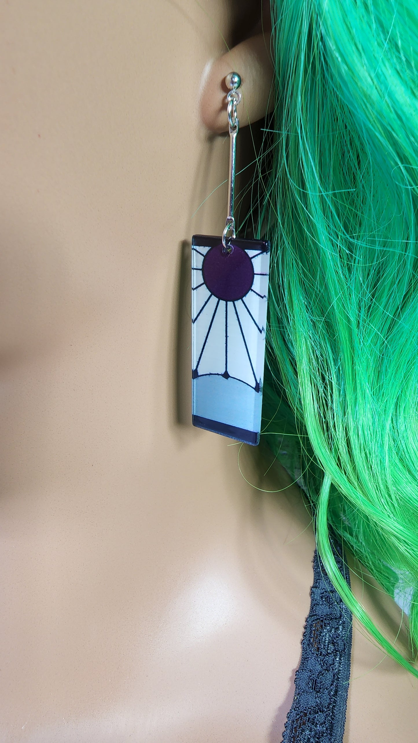 Small Anime Inspired Earrings  | Drop Dangle Stud | Boy Demon