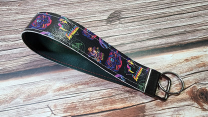 Horror | Vinyl & Nylon Fabric Keychain | Key Fob Wristlet | Soft Yet Durable, Mold and Mildew Resistant
