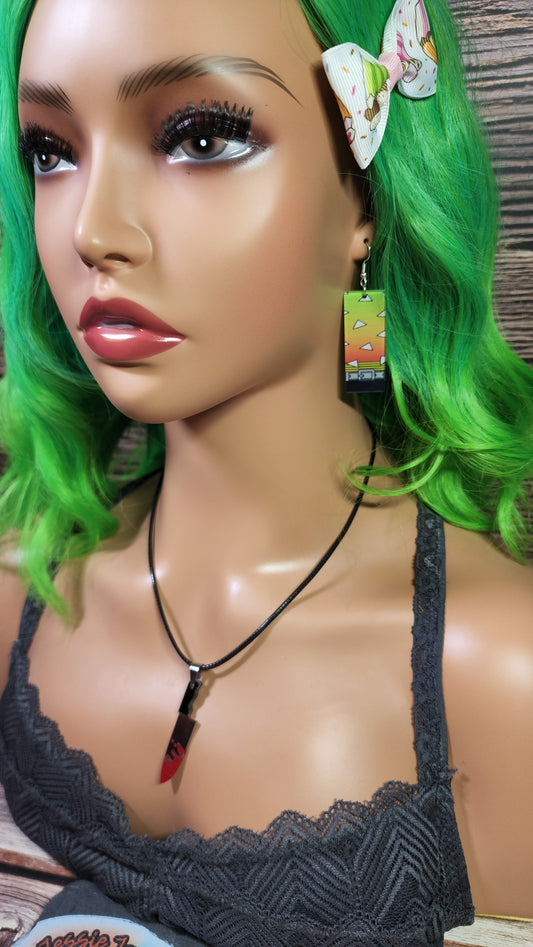 Small Anime Inspired Earrings  | Stainless Steel Hooks | Boy  Demon