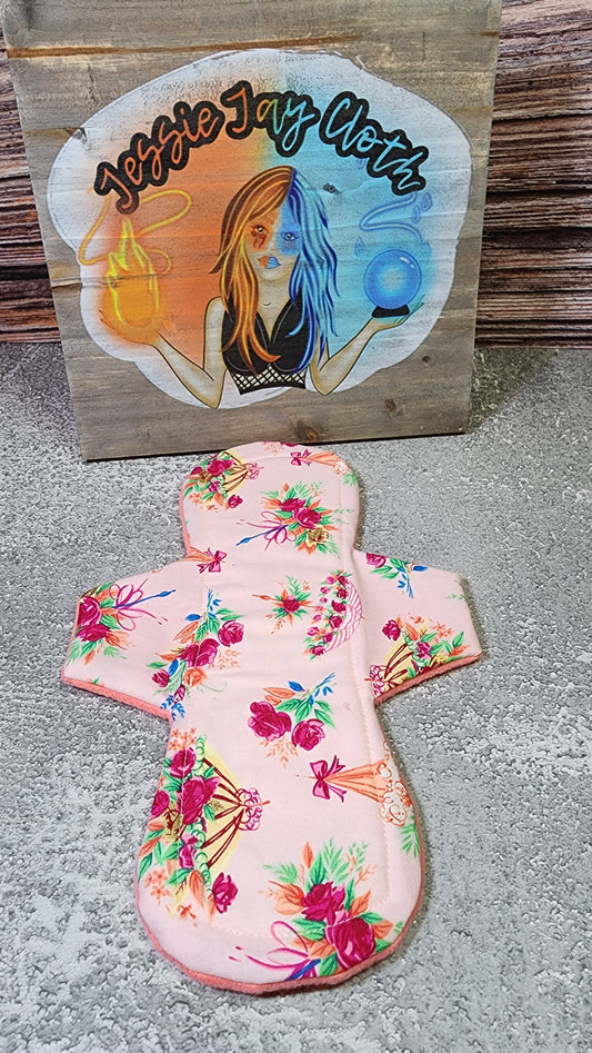 12", 14", or 16" Mega Cloth Pads | Heavy & Super Absorbency | Choose your length | 3.25" Wide Snapped Width |