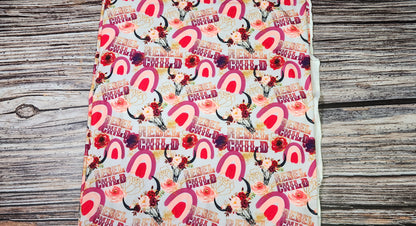 6/7/8/9/10/12/14 Set or SINGLE |  Serged Style Cloth Pad  |  2.5" or 2.75" snapped width | Rebel Child, Skull, Floral, Rainbow