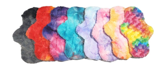 Exposed core or Regular | Custom Ultra Soft Minky | Classic Curvy Cloth Pad | 2.75" to 3"