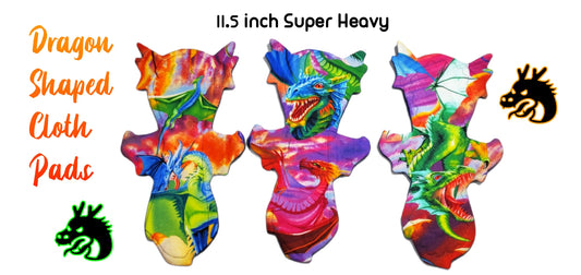 Fire Dragon | Custom Cloth Pad | 8/10/11.5/13.5/15.5/17.5 | 2.5" Snapped Width