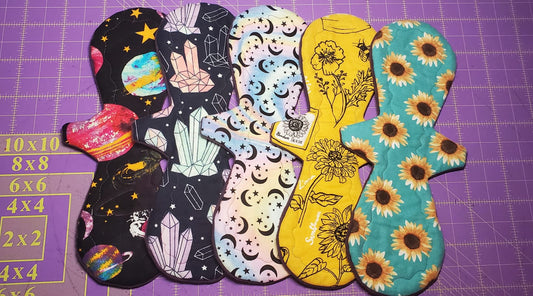 Flannel Sale | Miss Classy Cloth Pad | 2.5" Snapped | 6-18 inches