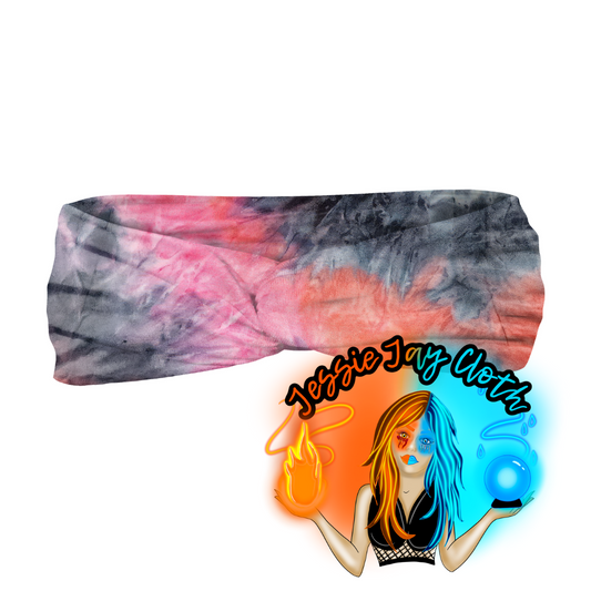 Campfire Tie Dye DTY Knit |Twist Knot Head Band | Custom Turban Head Band | 4 Sizes