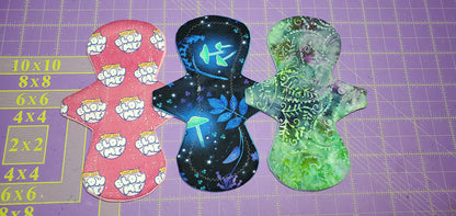 Embrace Custom Cloth Pad | WIDE FLARES |  10/12/14/16/18 | 3" Snapped Width