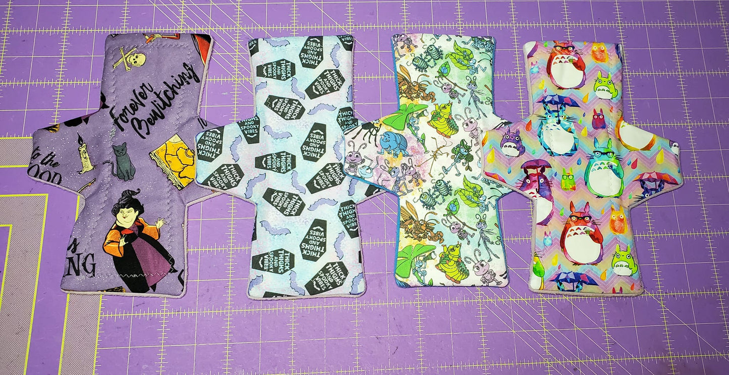 Budget Friendly Cloth Pads | Template J | 2.5" Snapped Width | 5-16 inches