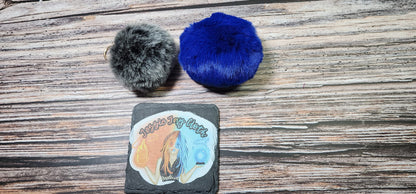 Large 10 cm Pompom Keychain | Or just the Pompom | Faux Rabbit Fur | Add on