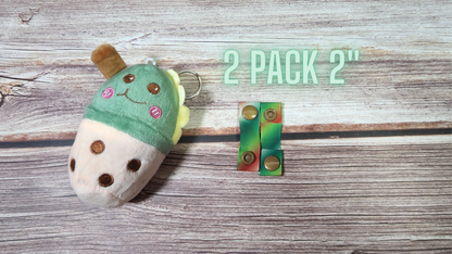 Wing Snap Extenders | Make your cloth pads wider | Choose 2 pack or 4 pack | 2 Size options | Candy Cane Colored Print