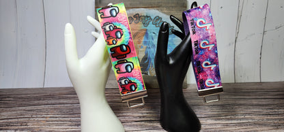 1.5 inch Wide Wristlet Key Fobs | Ribbon & Nylon | Choose your number