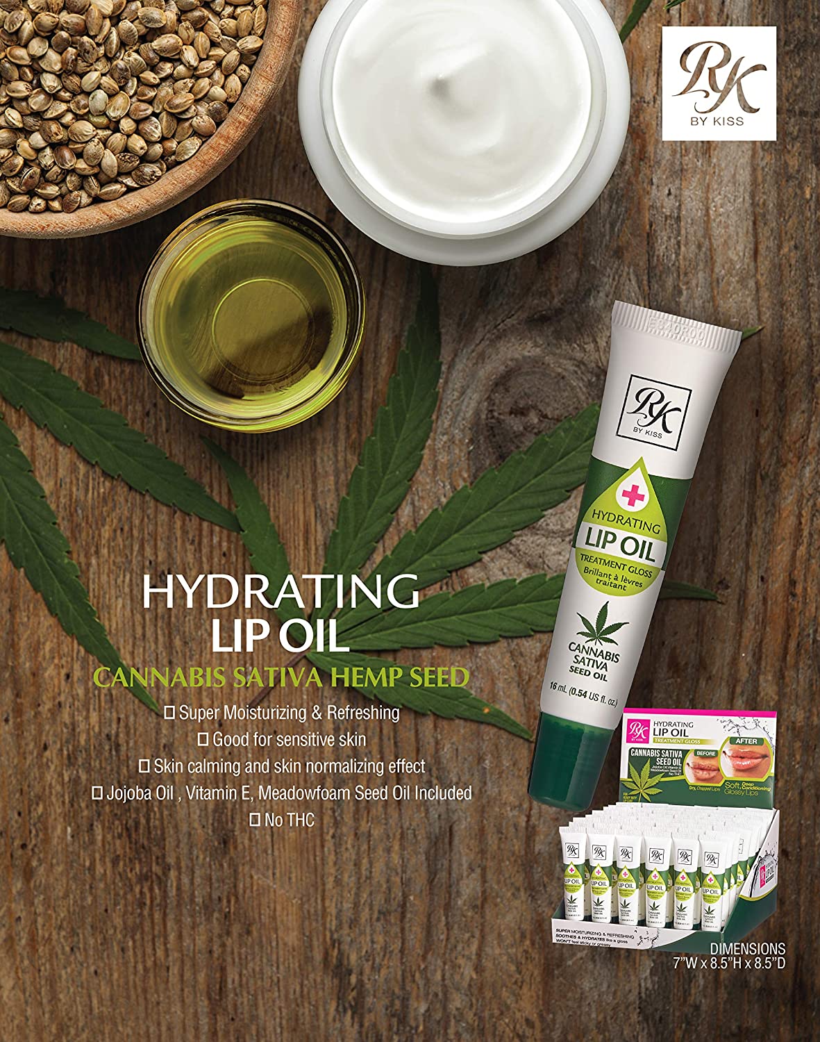 Cocoa Butter or Cannabis Sativa Seed Oil | Lip Gloss | Set of 2 or Singles | Add on