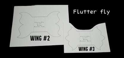 Custom Flutter Fly Cloth Pad | Sizes 9.5/10.5/12/13 | 2.75" Snapped | 3 Wing Options