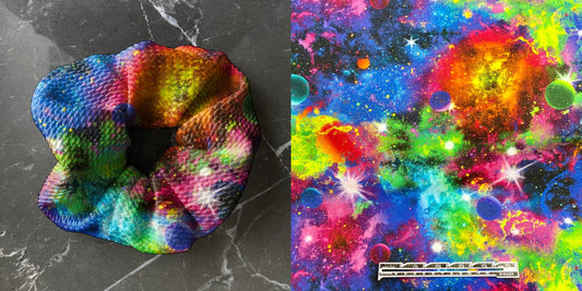 Rainbow Galaxy   | Custom Hair Scrunchie | Adult Size & Toddler Size | 7 Options