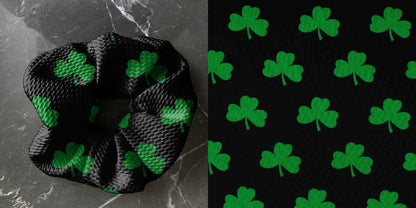 St. Patrick's Shamrock | Holiday | Custom Hair Scrunchie | Adult Size & Toddler Size | 7 Options